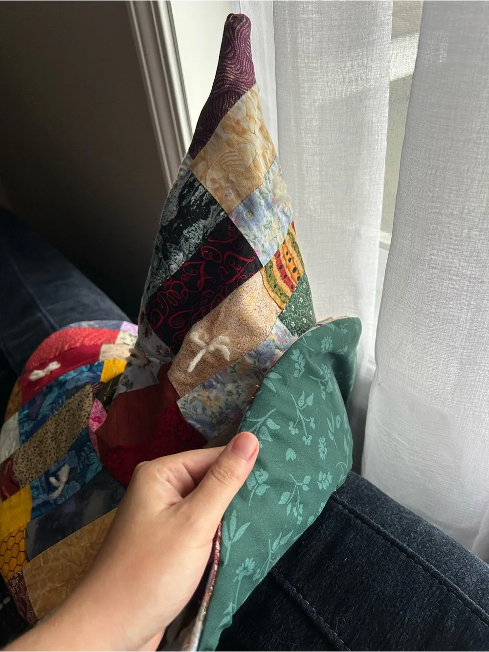 Handmade Quilted Patchwork Witch Hat - Adult Sizs